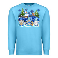 Ocean Blue snow gnome truck Premium Sweatshirt - texasbilliewilder