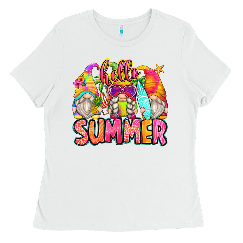Hello Summer Gnomes Ladies Tee by Zillion Design Studio | Teevron