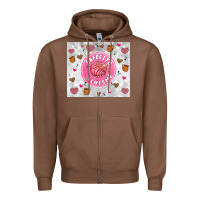 Chestnut cafecito y chisme Zipper Hoodie - Artiststas