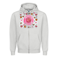 Dove Grey cafecito y chisme Zipper Hoodie - Artiststas