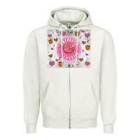 Oatmeal Heather cafecito y chisme Zipper Hoodie - Artiststas