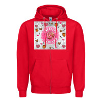 Red cafecito y chisme Zipper Hoodie - Artiststas
