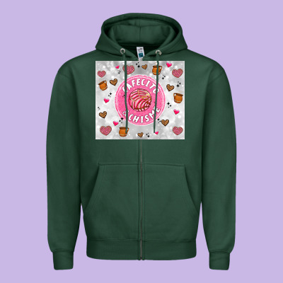 Cafecito Y Chisme Zipper Hoodie Designed By Artiststas