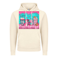 Vintage Artic pink christmas coffee Vintage Hoodie - Jasminsmagicworld