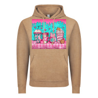 Vintage Coffee pink christmas coffee Vintage Hoodie - Jasminsmagicworld