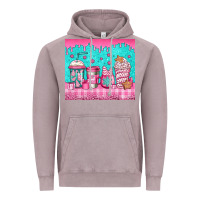 Vintage Zinc pink christmas coffee Vintage Hoodie - Jasminsmagicworld