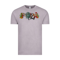 Vintage Zinc western christmas papa claus sunflowers and cactus Vintage Tee - Jasminsmagicworld