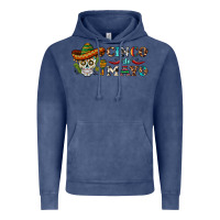 Vintage Denim cinco de mayo skull Vintage Hoodie - BarkalooDesign