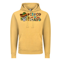 Vintage Mustard cinco de mayo skull Vintage Hoodie - BarkalooDesign