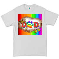 Dove Grey lgbtq dad and paw Premium Tee - HRA Design Shop
