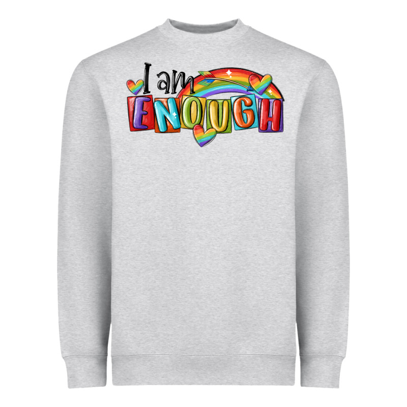 I Am Enough Lgbt Heavyweight Sweatshirt by MaliasSmallBusiness | Teevron
