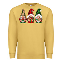 Antique Gold Christmas gnomes Premium Sweatshirt - NancyCooperArtShop