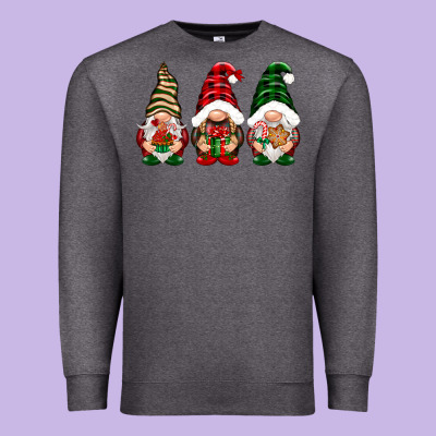 Christmas Gnomes Premium Sweatshirt Designed By Nancycooperartshop