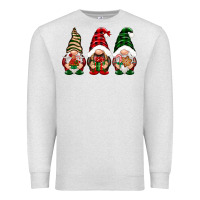 Oatmeal Heather Christmas gnomes Premium Sweatshirt - NancyCooperArtShop