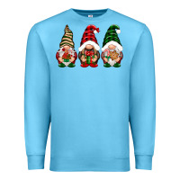 Ocean Blue Christmas gnomes Premium Sweatshirt - NancyCooperArtShop