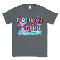 Charcoal Heather birthday girl Classic Tee - MaliasSmallBusiness