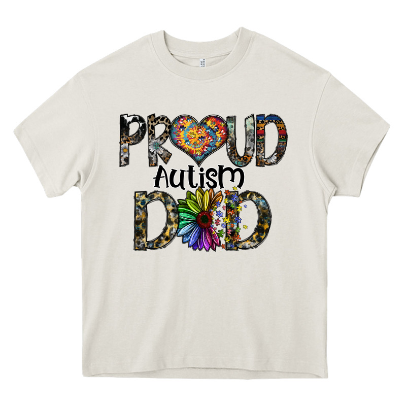 Proud Autism Dad Heavy Core Tee by SublimationCraftShop | Teevron