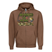 Chestnut fish lures hooked on being grandpa Zipper Hoodie - Artiststas
