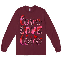 Burgundy love valentines day Long Sleeve Tee - JahusDesignShop