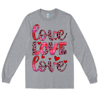 Heather Grey love valentines day Long Sleeve Tee - JahusDesignShop