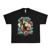 Black free spirit mustang horse Urban Heavy Tee - LillyAllenDesigns