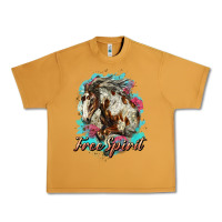 Peanut Butter free spirit mustang horse Urban Heavy Tee - LillyAllenDesigns