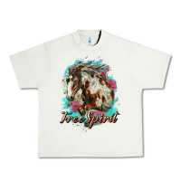Pistachio free spirit mustang horse Urban Heavy Tee - LillyAllenDesigns