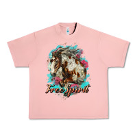 Free Spirit Mustang Horse Urban Heavy Tee | Teevron