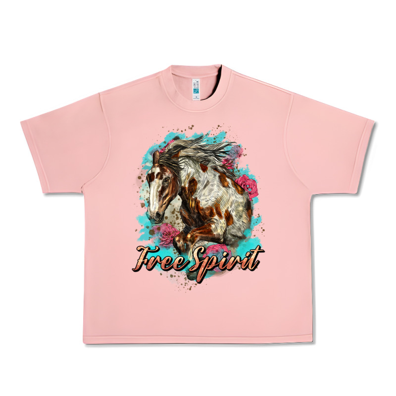 Free Spirit Mustang Horse Urban Heavy Tee by LillyAllenDesigns | Teevron