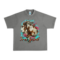 Tornado free spirit mustang horse Urban Heavy Tee - LillyAllenDesigns