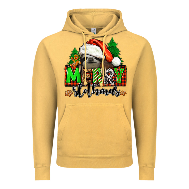 Merry Slothmas Vintage Hoodie by Jasminsmagicworld | Teevron