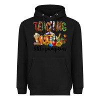 Black Teaching Little Pumpkins Heavyweight Hoodie - texasbilliewilder