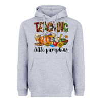 Heather Grey Teaching Little Pumpkins Heavyweight Hoodie - texasbilliewilder