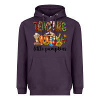Plum Teaching Little Pumpkins Heavyweight Hoodie - texasbilliewilder