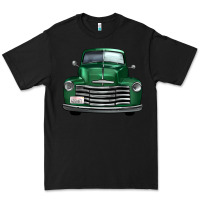 Black western green truck front view Premium Tee - FaDigitalArtStudio