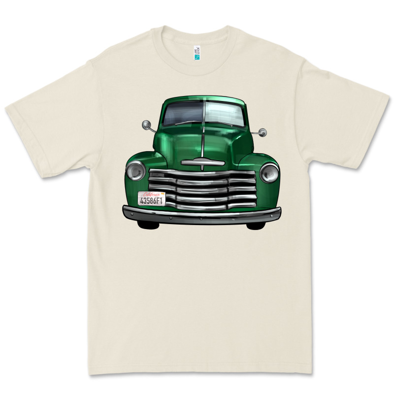 Western Green Truck Front View Premium Tee by FaDigitalArtStudio | Teevron