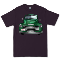 Plum western green truck front view Premium Tee - FaDigitalArtStudio