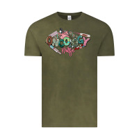 Vintage Olive Oncology Nurse western Vintage Tee - NancyCooperArtShop