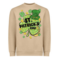 Mushroom st. patrick's day shamrock Heavyweight Sweatshirt - MaliasSmallBusiness