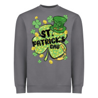 St. Patrick's Day Shamrock Heavyweight Sweatshirt | Teevron