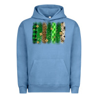 Pigment Pebble Blue St. Patrick's Day brushstroke Urban Hoodie - OliviaCreatesArt