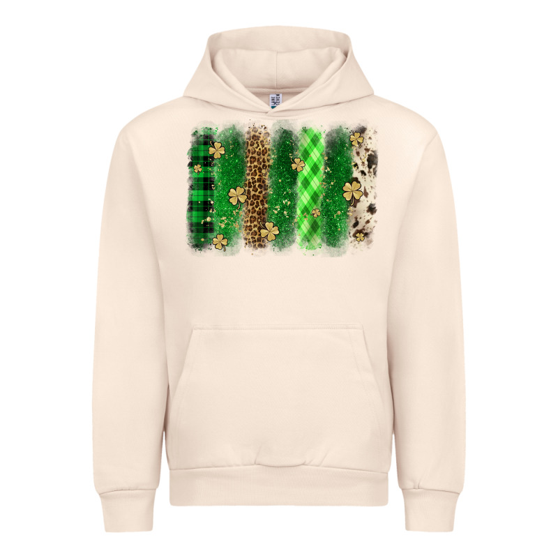 St. Patrick's Day Brushstroke Urban Hoodie by OliviaCreatesArt | Teevron