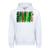 White St. Patrick's Day brushstroke Urban Hoodie - OliviaCreatesArt