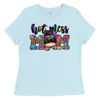 Hot Mess Mom Messy Bun Ladies Tee | Teevron