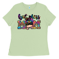 Matcha hot mess mom messy bun Ladies Tee - Zillion Design Studio