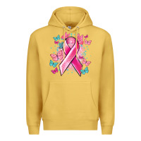 Antique Gold Breast Cancer ribbon Cancer Awareness Premium Hoodie - HowdyJamesFarm