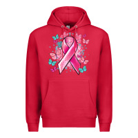Cardinal Breast Cancer ribbon Cancer Awareness Premium Hoodie - HowdyJamesFarm
