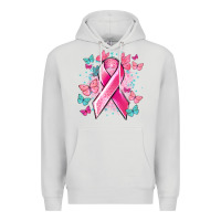 Dove Grey Breast Cancer ribbon Cancer Awareness Premium Hoodie - HowdyJamesFarm