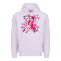 Lilac Breast Cancer ribbon Cancer Awareness Premium Hoodie - HowdyJamesFarm