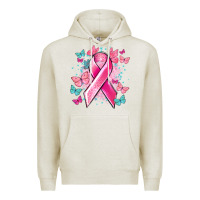 Oatmeal Heather Breast Cancer ribbon Cancer Awareness Premium Hoodie - HowdyJamesFarm